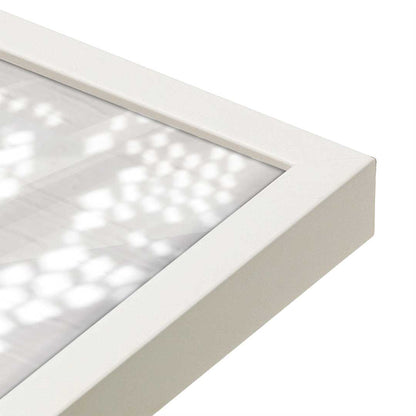 [Color:Opaque White], Picture of art in a Opaque White frame at an angle