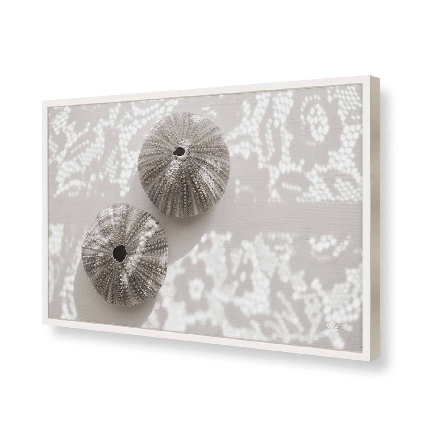 [Color:Opaque White], Picture of art in a Opaque White frame of the corner