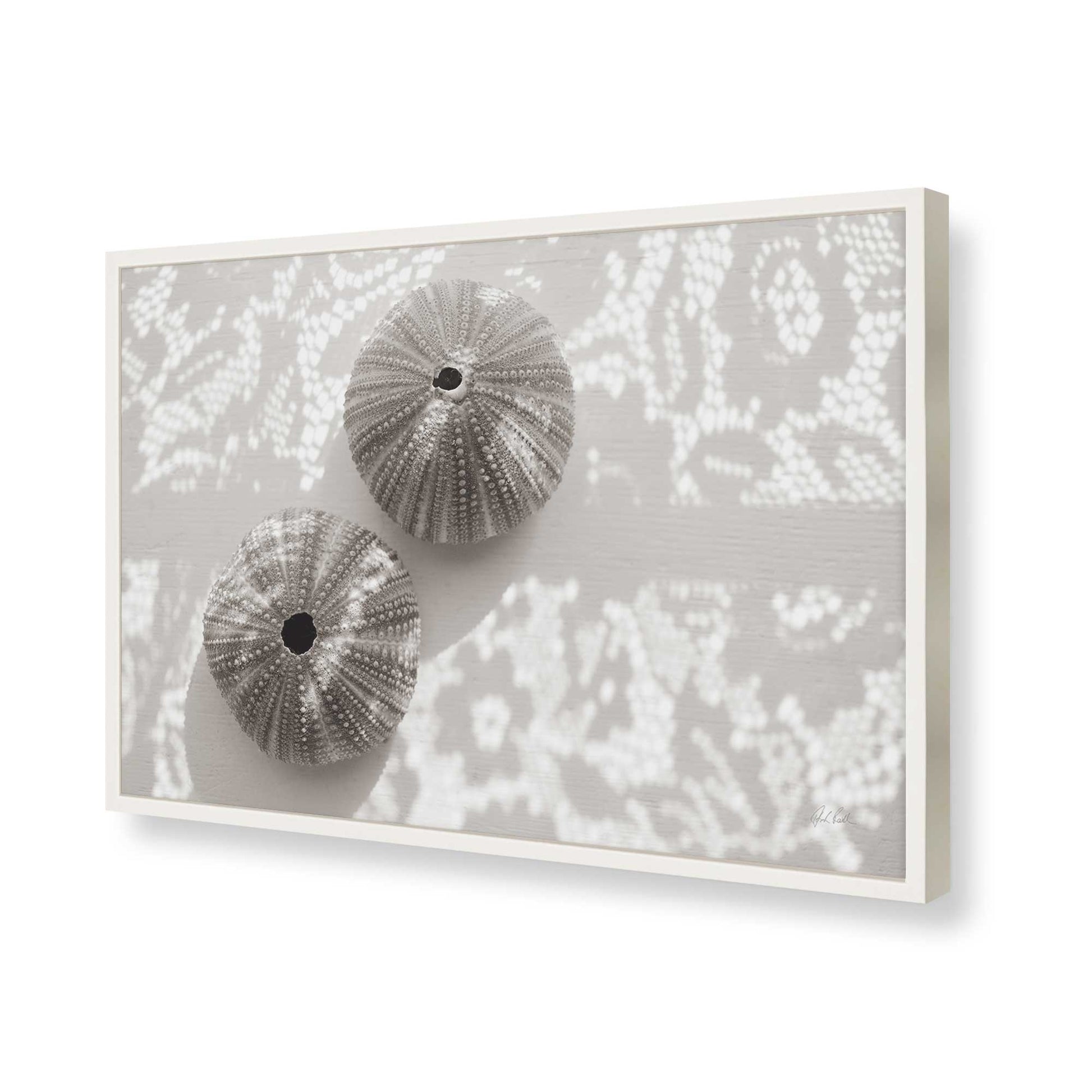 [Color:Opaque White], Picture of art in a Opaque White frame of the corner