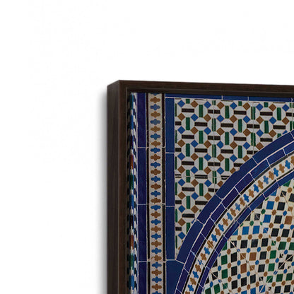 [Color:Espresso], Picture of art in a Espresso frame at an angle