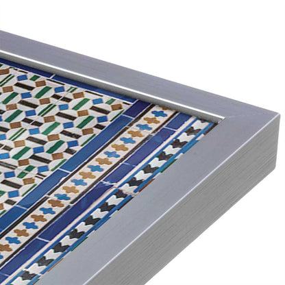 [Color:Polished Chrome], Picture of art in a Polished Chrome frame at an angle