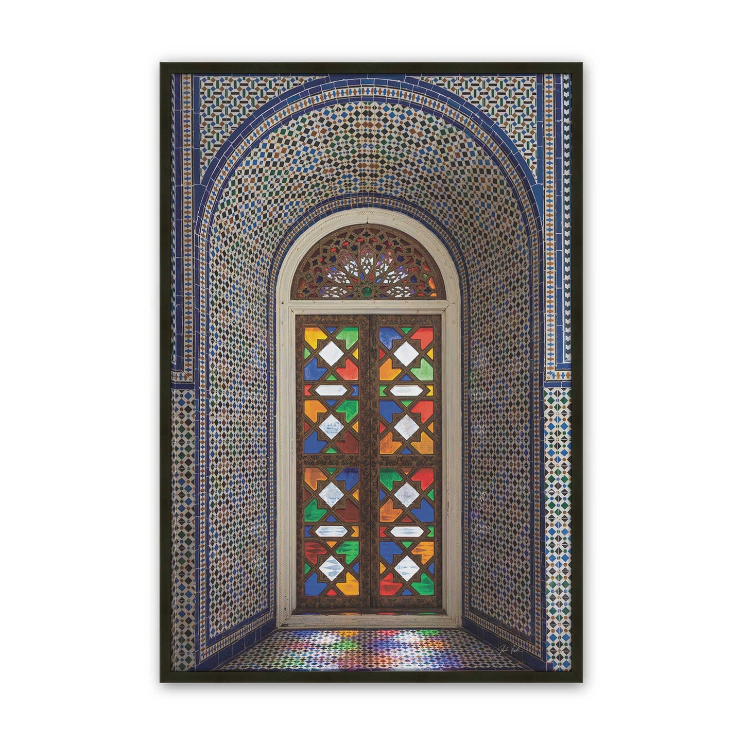 [Color:Satin Black], Picture of art in a Satin Black frame