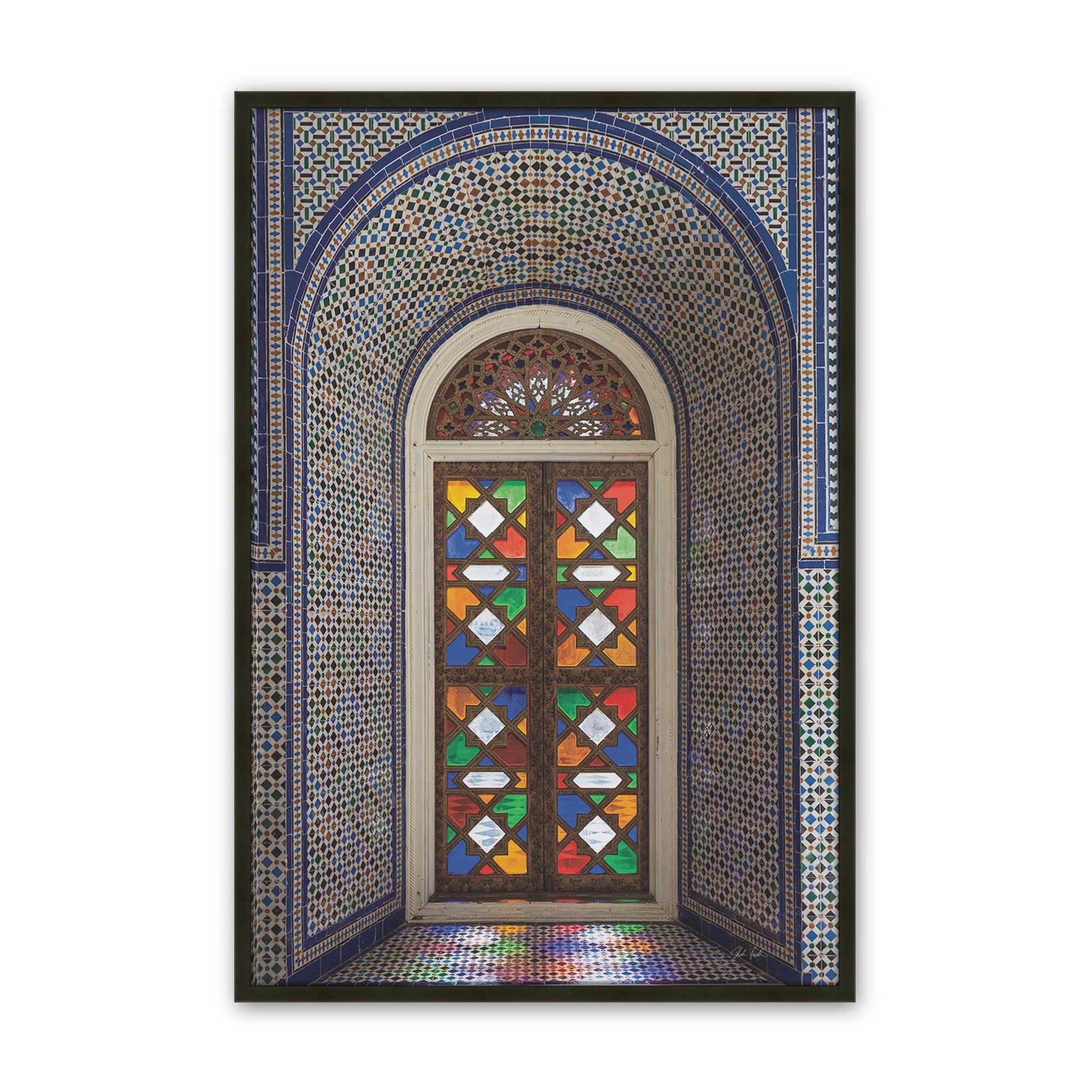 [Color:Satin Black], Picture of art in a Satin Black frame