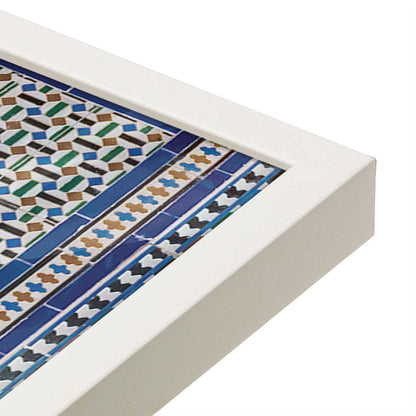 [Color:Opaque White], Picture of art in a Opaque White frame at an angle