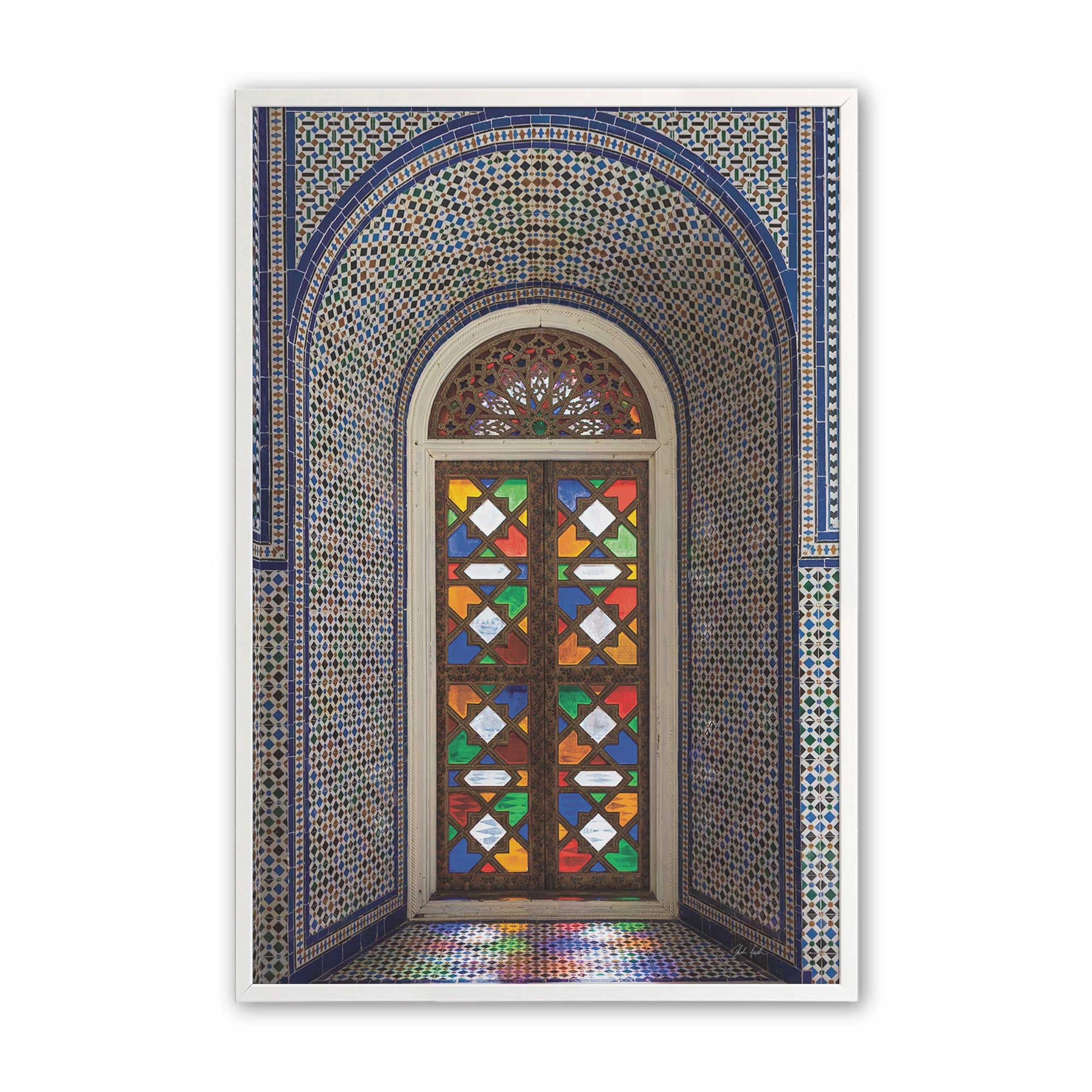 [Color:Opaque White], Picture of art in a Opaque White frame