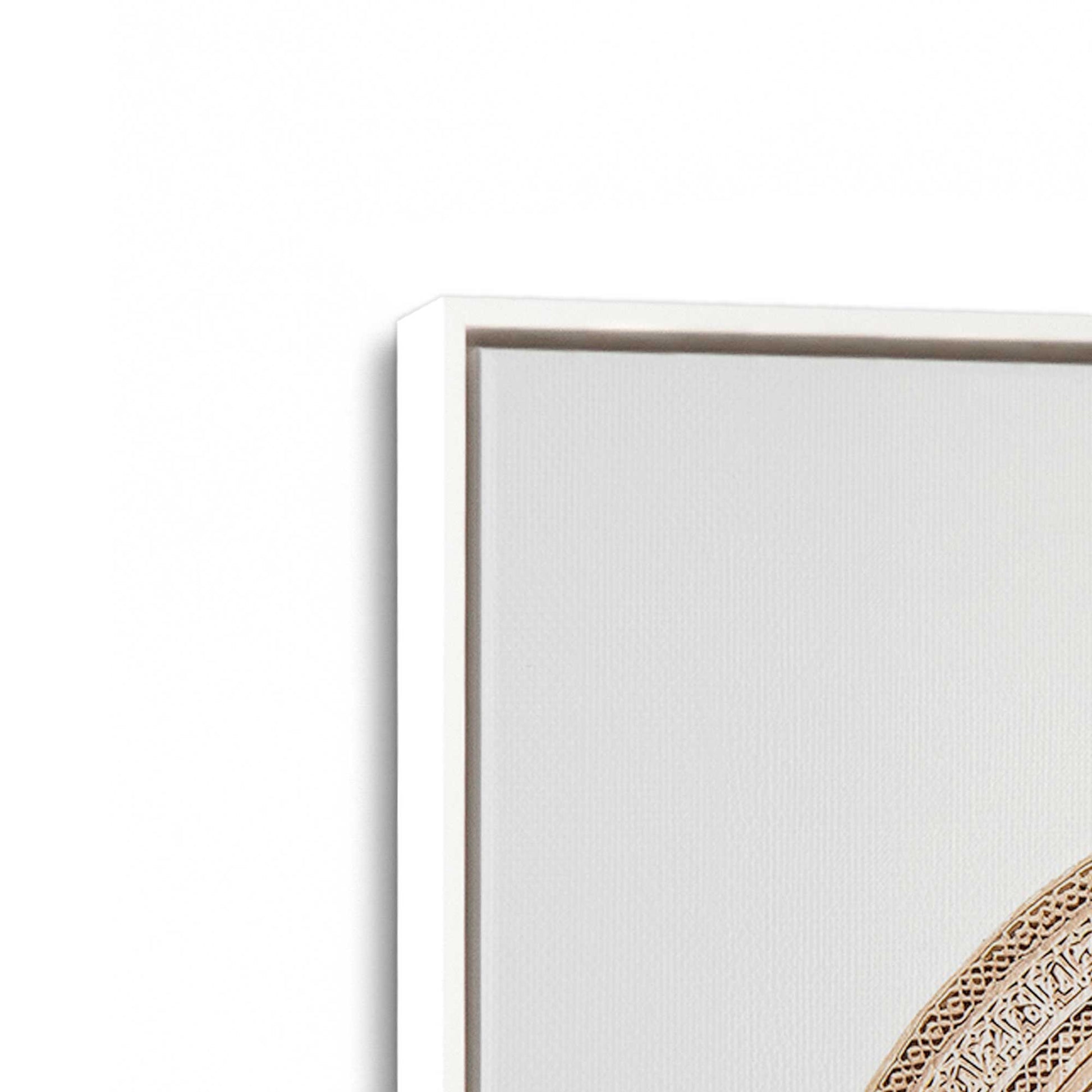 [Color:Opaque White], Picture of art in a White frame at an angle