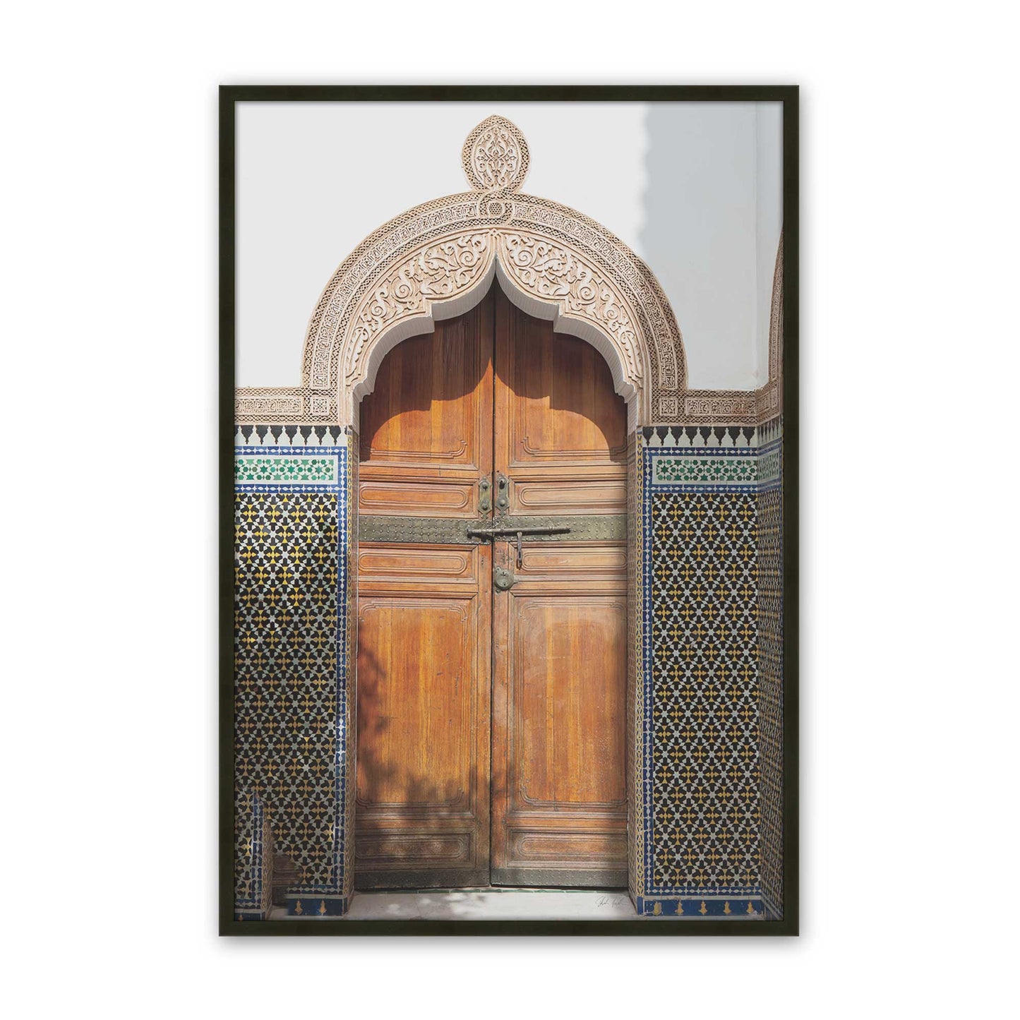 [Color:Satin Black], Picture of art in a Satin Black frame