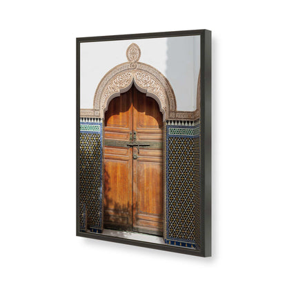 [Color:Satin Black], Picture of art in a Satin Black frame of the corner