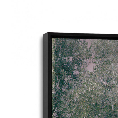 [Color:Satin Black], Picture of art in a Satin Black frame at an angle