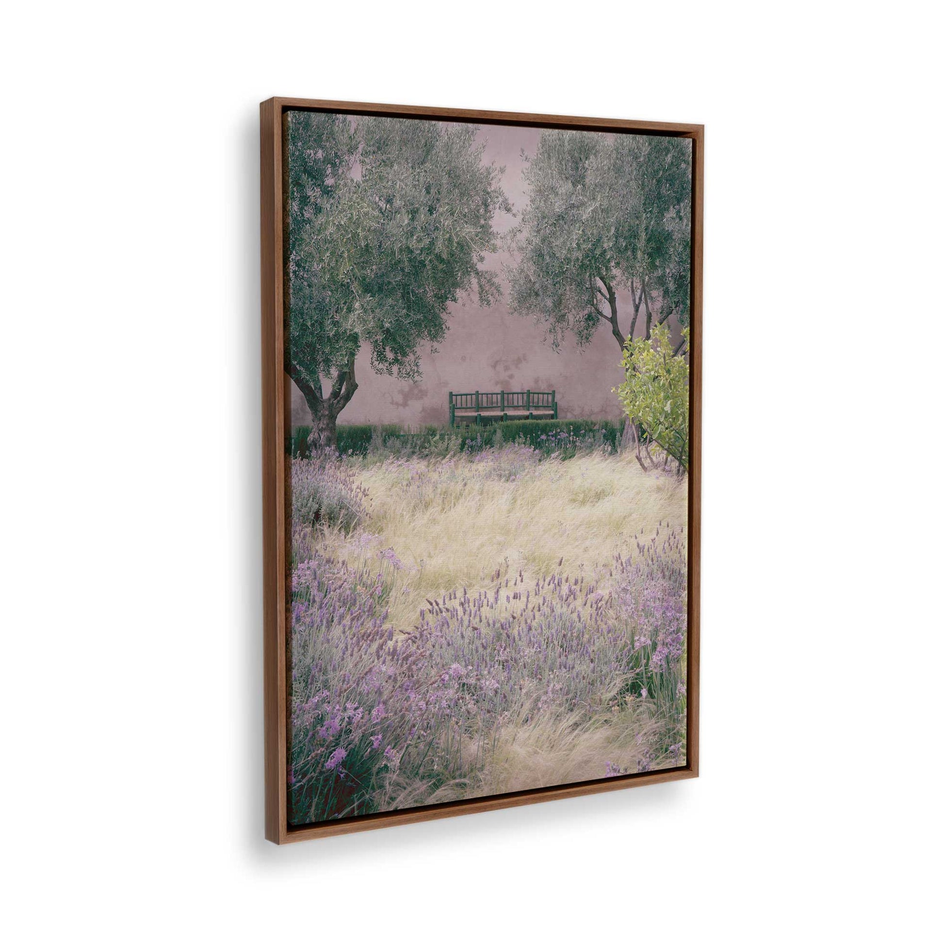 [Color:Walnut], Picture of the corner of the art