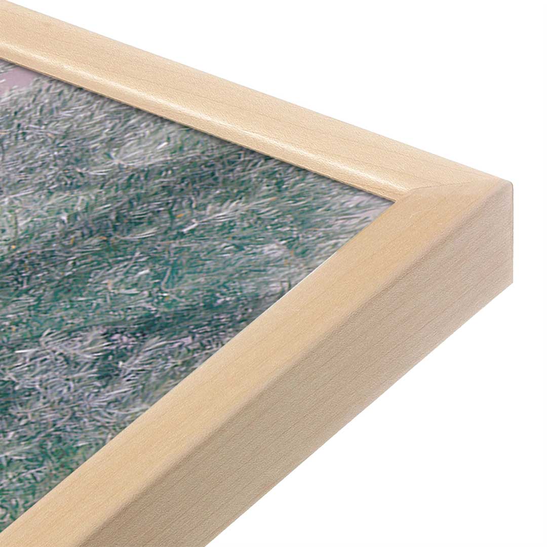[Color:Raw Maple], Picture of art in a Raw Maple frame at an angle