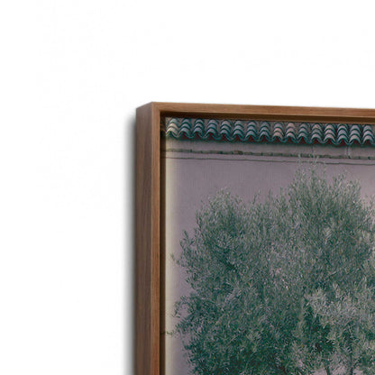[Color:Walnut], Picture of art in a Walnut frame at an angle