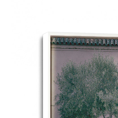 [Color:Opaque White], Picture of art in a White frame at an angle