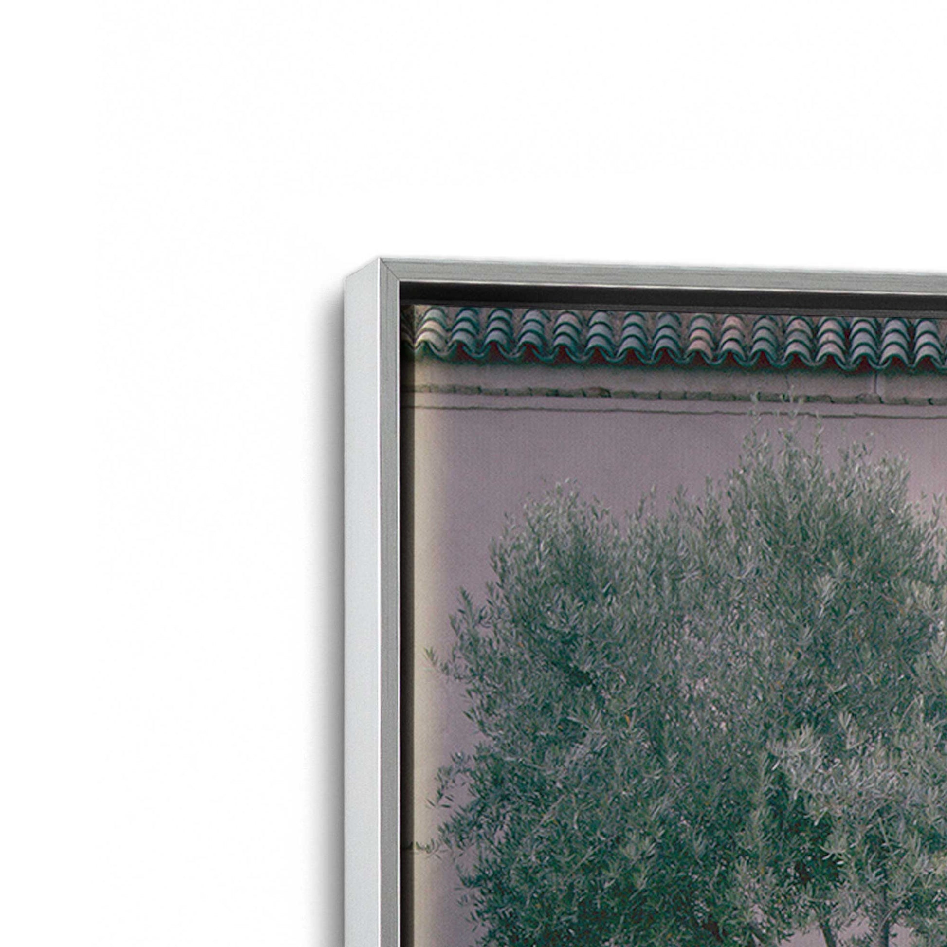 [Color:Polished Chrome], Picture of art in a Polished Chrome frame at an angle