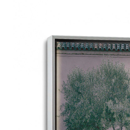 [Color:Polished Chrome], Picture of art in a Polished Chrome frame at an angle