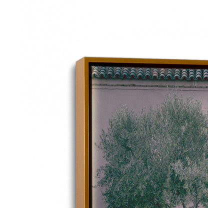 [Color:Polished Gold], Picture of art in a Polished Gold frame at an angle