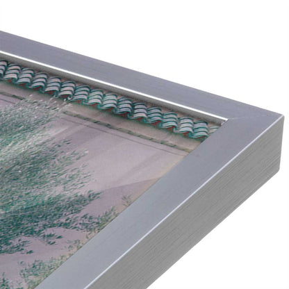 [Color:Polished Chrome], Picture of art in a Polished Chrome frame at an angle