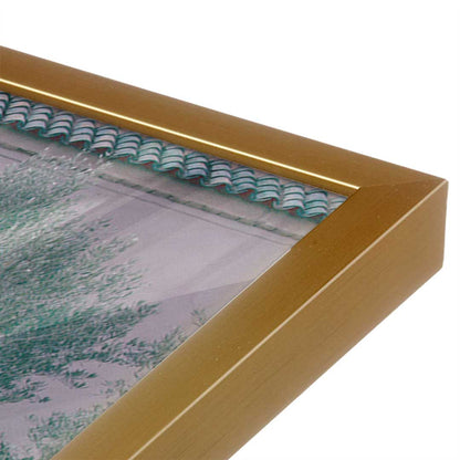 [Color:Polished Gold], Picture of art in a Polished Gold frame at an angle
