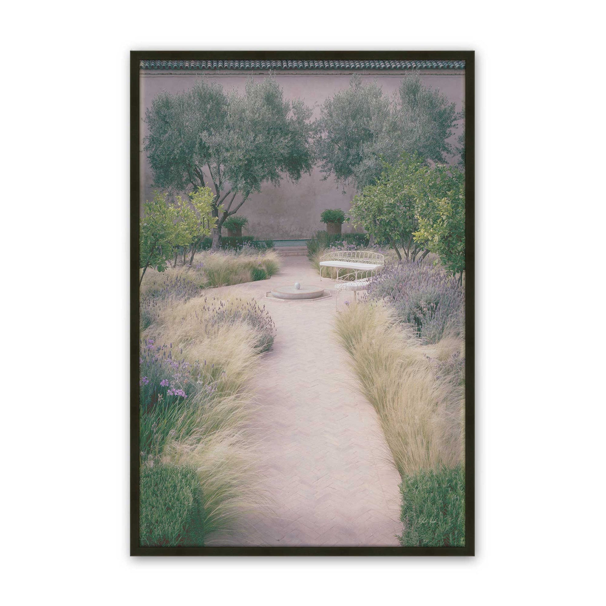 [Color:Satin Black], Picture of art in a Satin Black frame