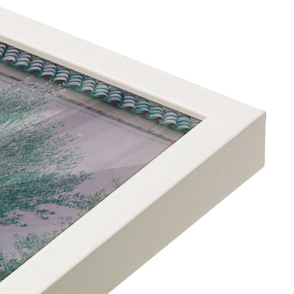 [Color:Opaque White], Picture of art in a Opaque White frame at an angle