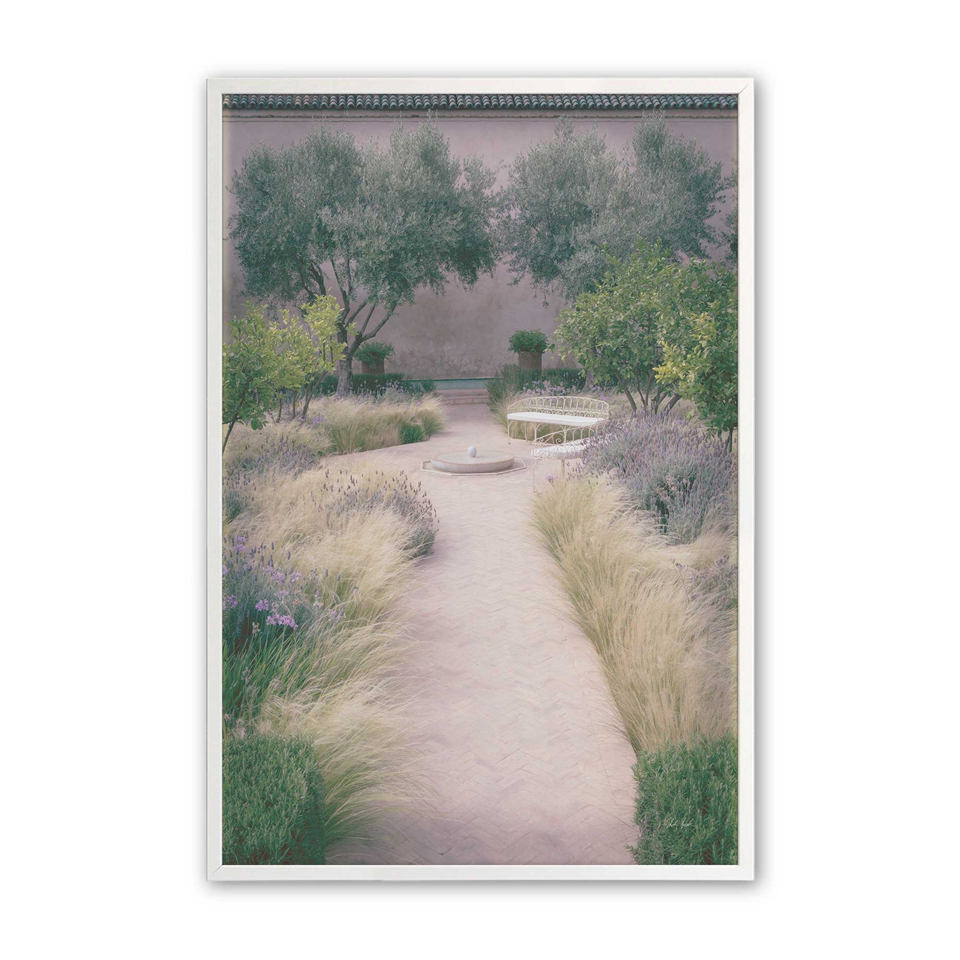 [Color:Opaque White], Picture of art in a Opaque White frame
