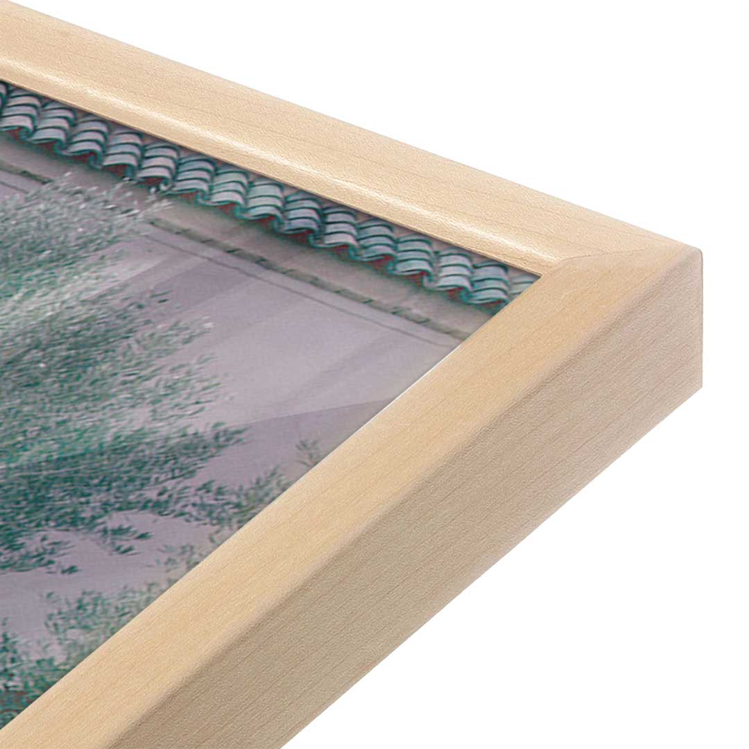 [Color:Raw Maple], Picture of art in a Raw Maple frame at an angle