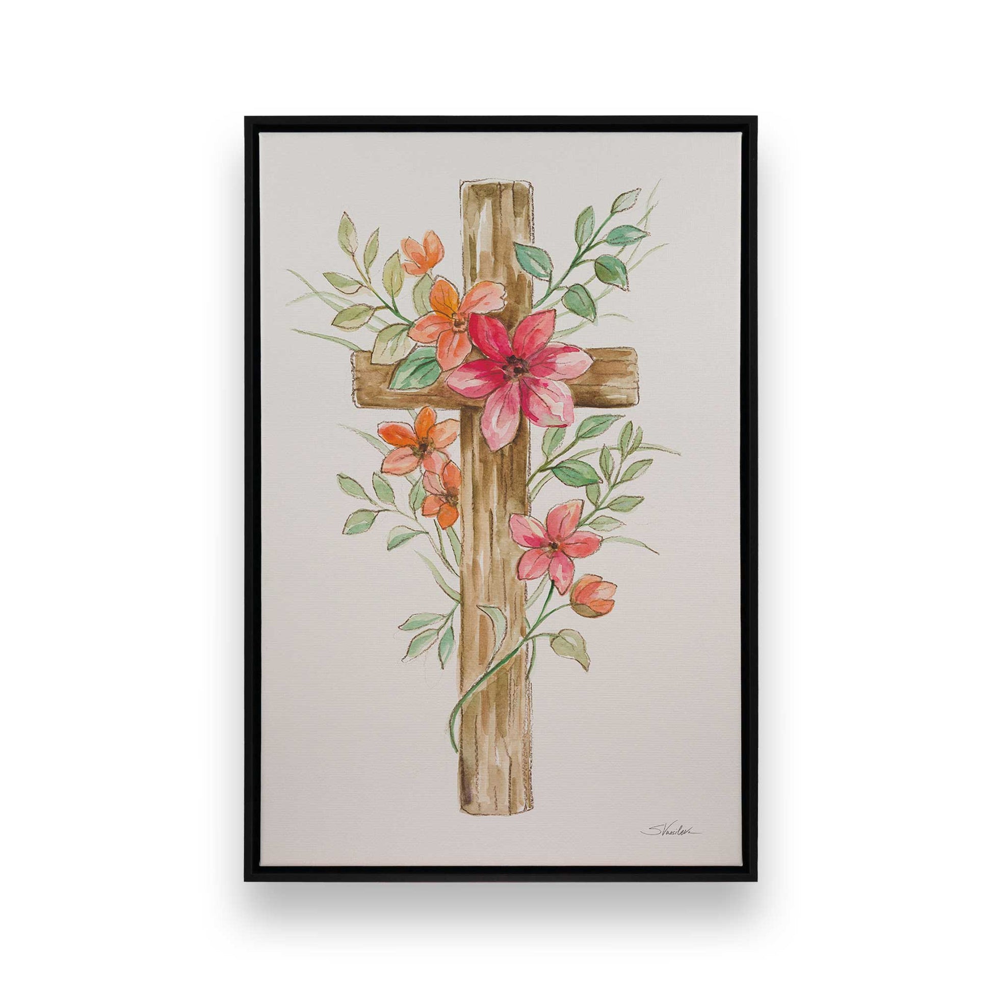 [Color:Satin Black], Picture of art in a Satin Black frame