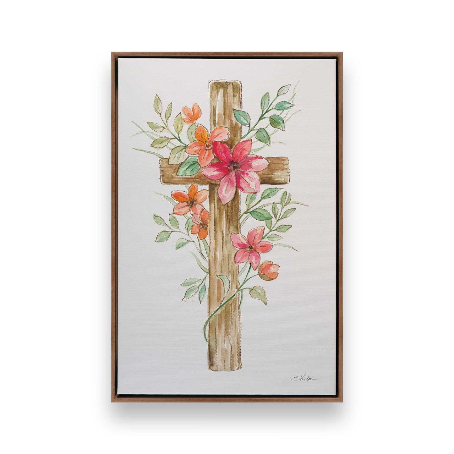 [Color:Walnut], Picture of art in a Walnut frame