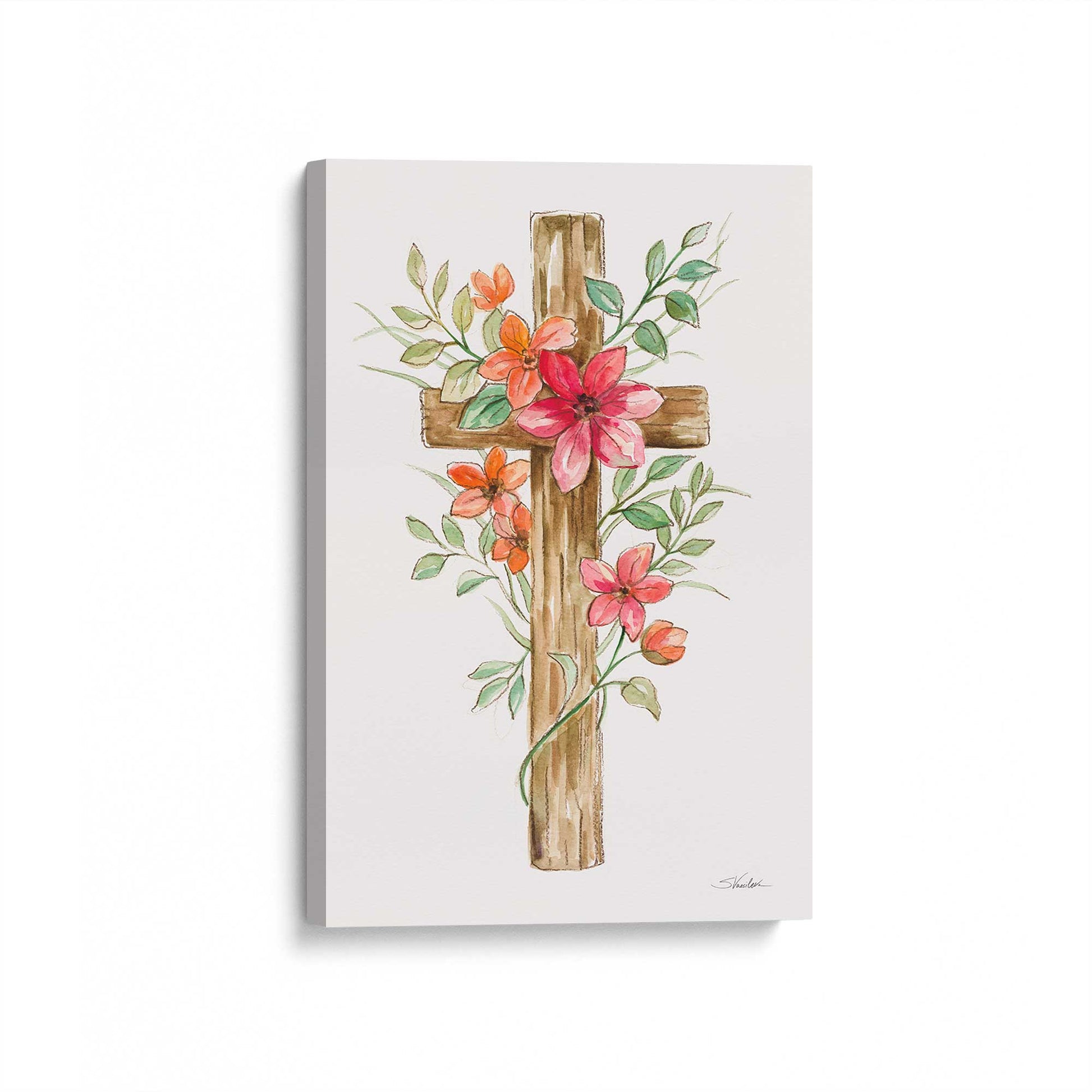 [Color:Stretched Canvas], Picture of art at an angle