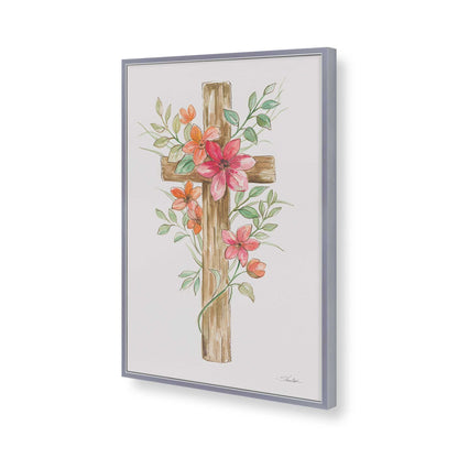 [Color:Polished Chrome], Picture of art in a Polished Chrome frame of the corner