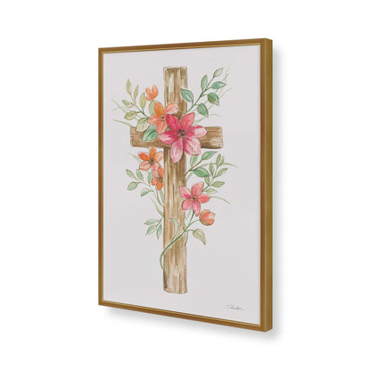 [Color:Polished Gold], Picture of art in a Polished Gold frame of the corner