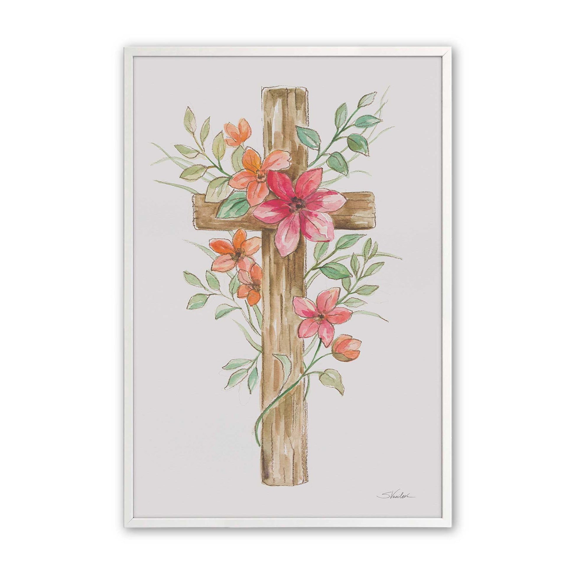 [Color:Opaque White], Picture of art in a Opaque White frame