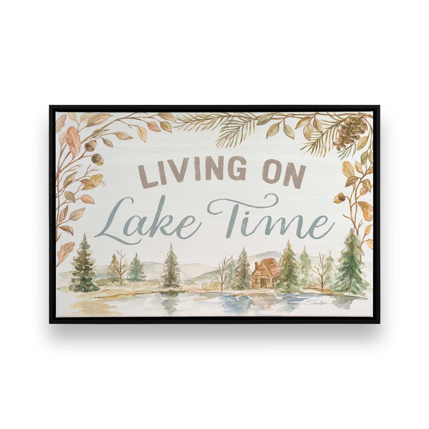 [Color:Satin Black], Picture of art in a Satin Black frame