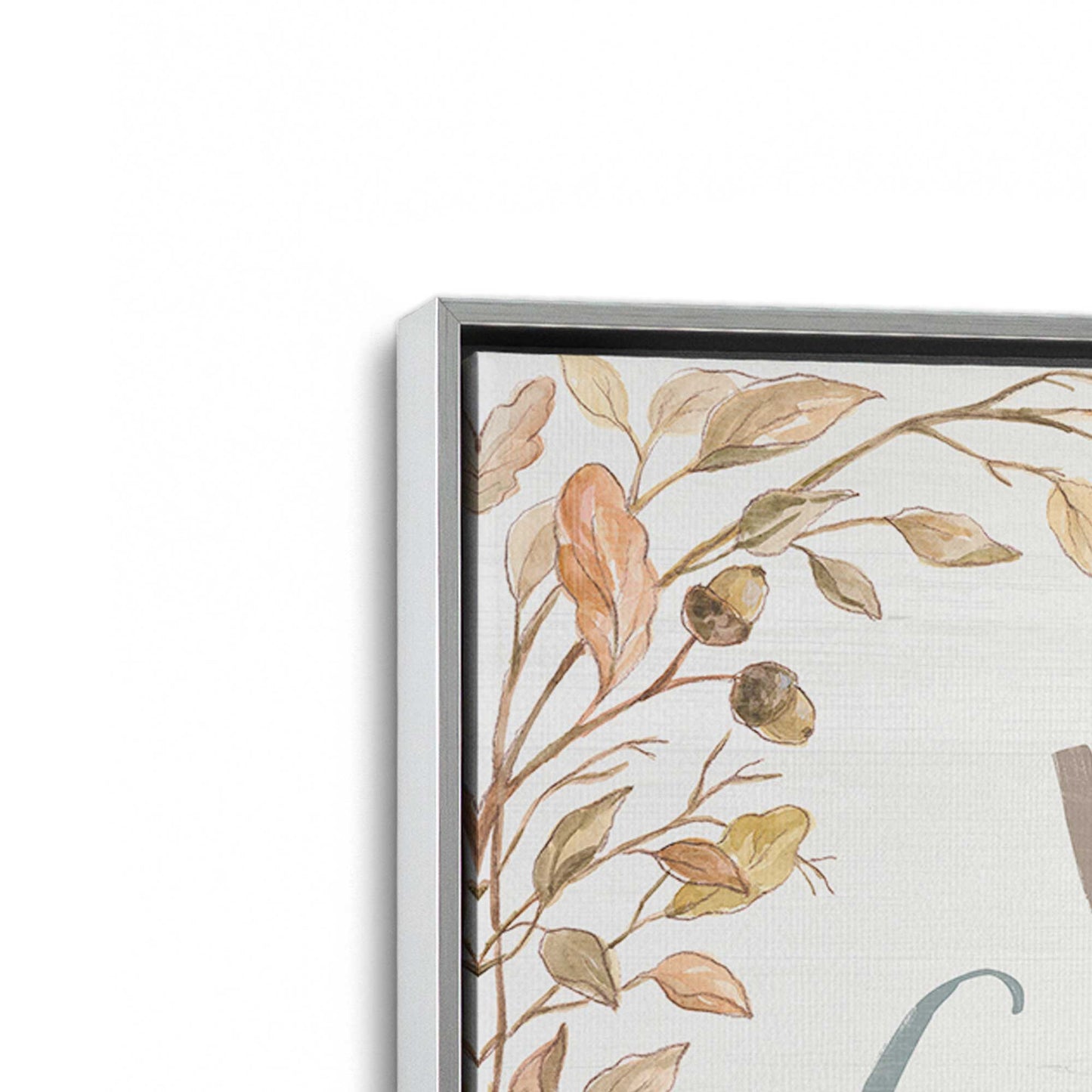 [Color:Polished Chrome], Picture of art in a Polished Chrome frame at an angle