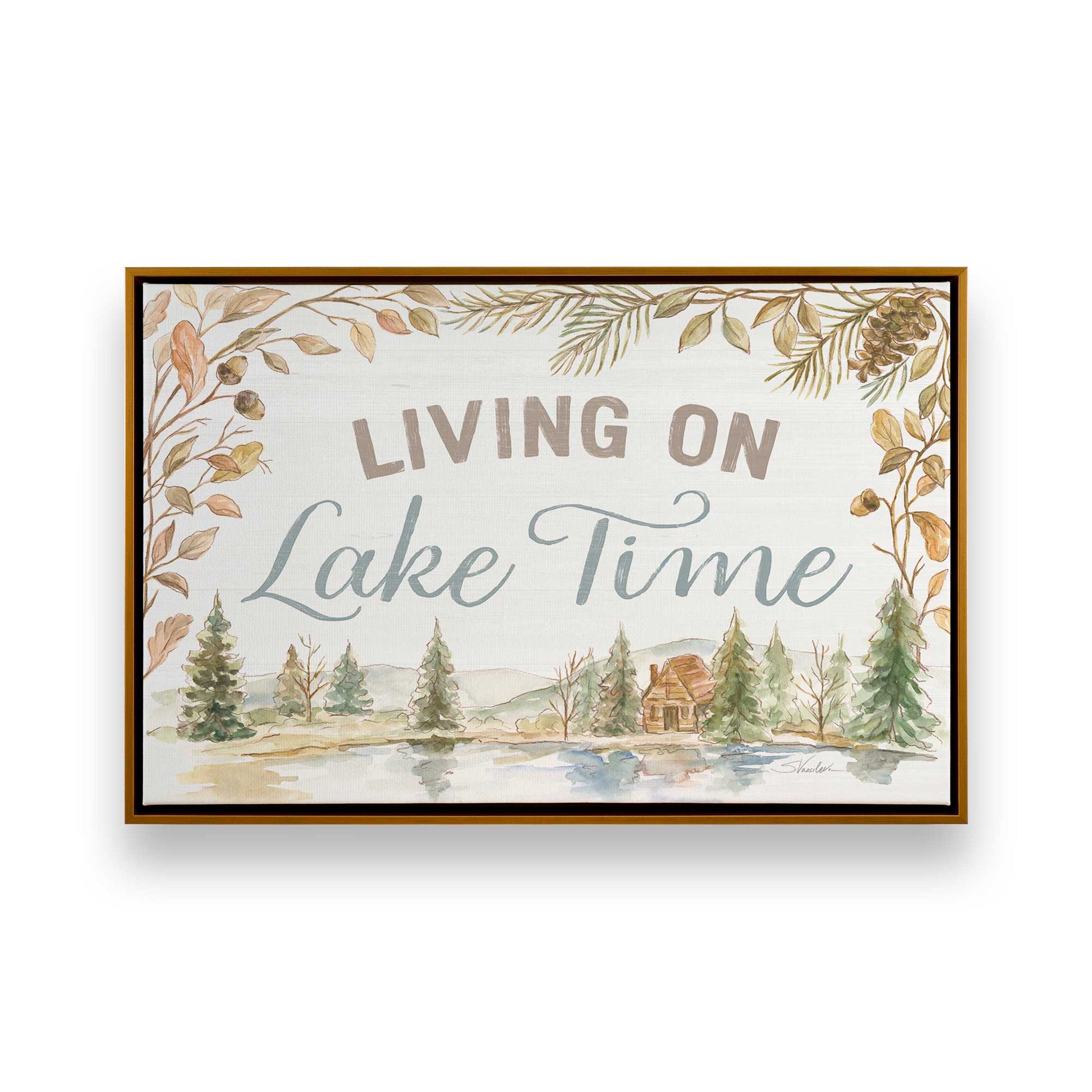 [Color:Polished Gold], Picture of art in a Polished Gold frame