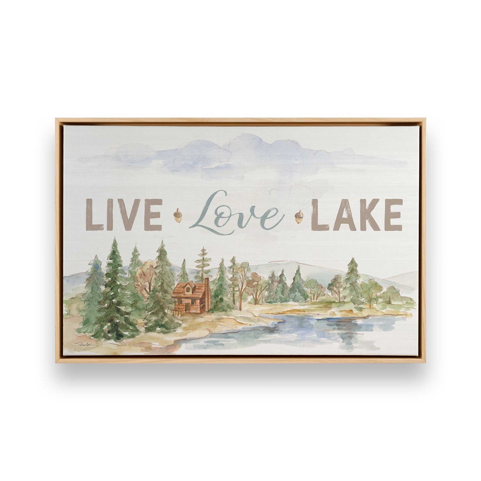 [Color:American Maple], Picture of art in a American Maple frame