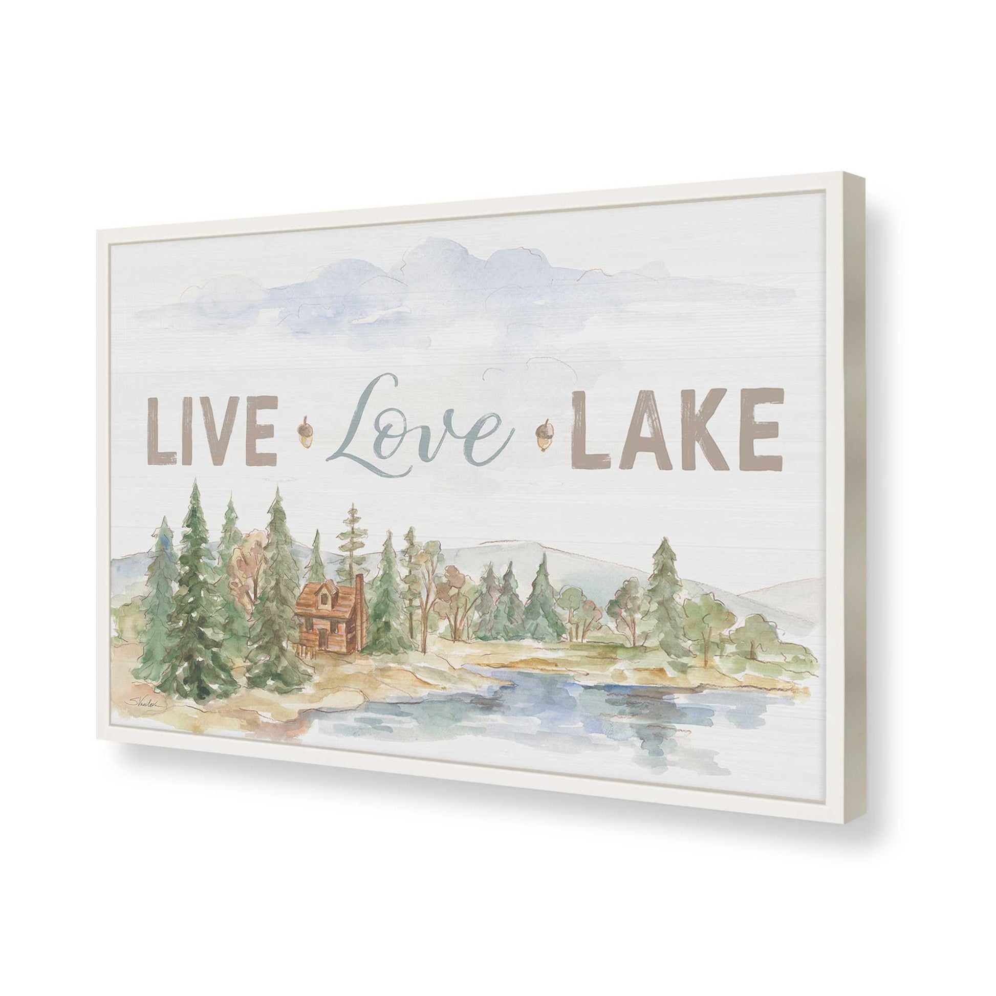 [Color:Opaque White], Picture of art in a Opaque White frame of the corner