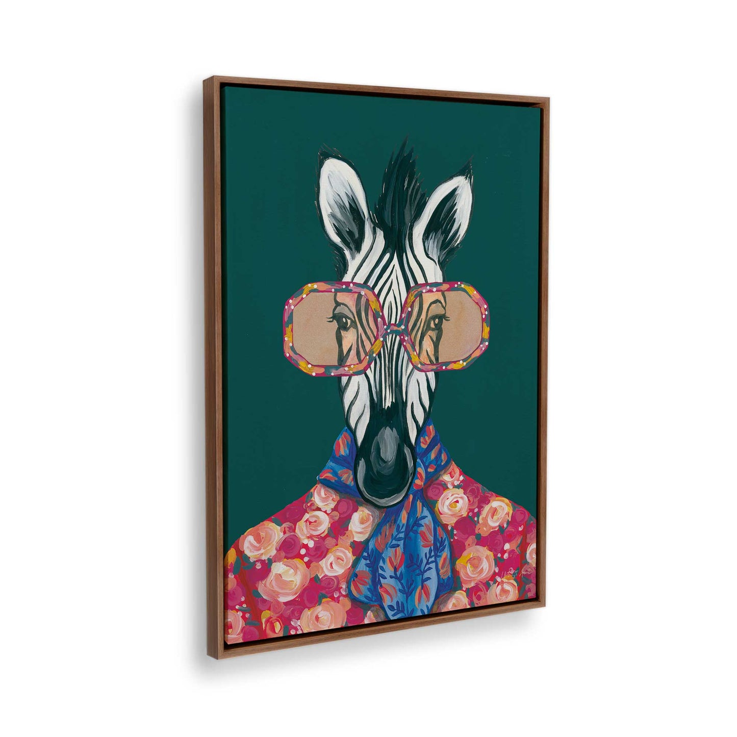 [Color:Walnut], Picture of the corner of the art