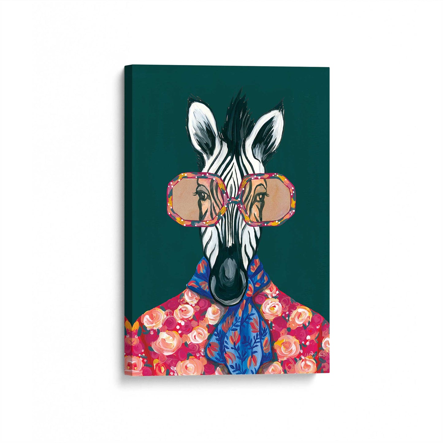 [Color:Stretched Canvas], Picture of art at an angle