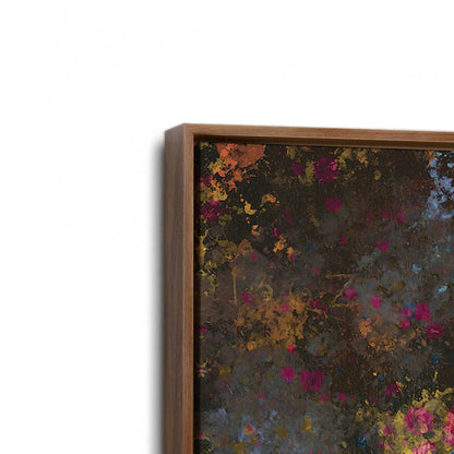 [Color:Walnut], Picture of art in a Walnut frame at an angle