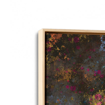 [Color:American Maple], Picture of art in a American Maple frame at an angle