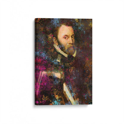 [Color:Stretched Canvas], Picture of art at an angle