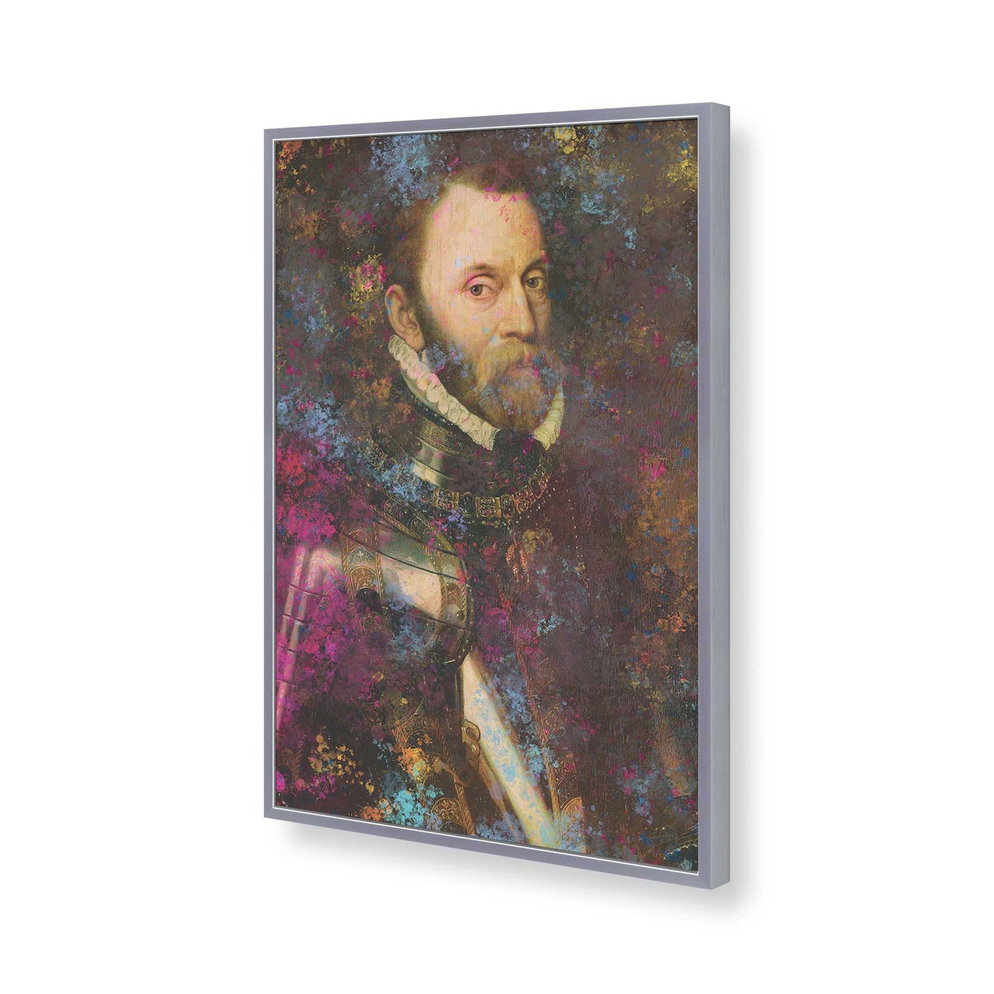 [Color:Polished Chrome], Picture of art in a Polished Chrome frame of the corner