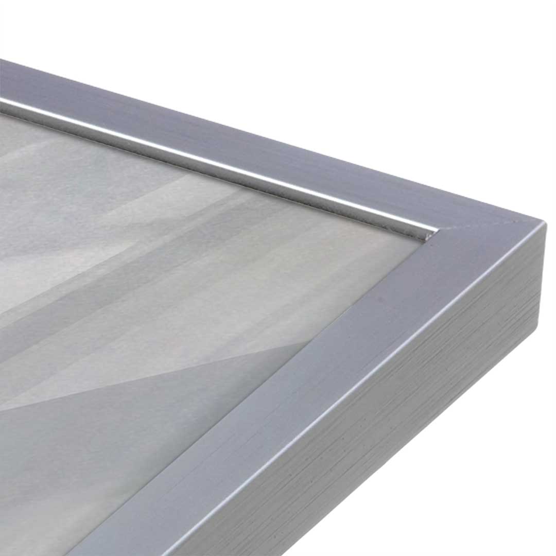 [Color:Polished Chrome], Picture of art in a Polished Chrome frame at an angle