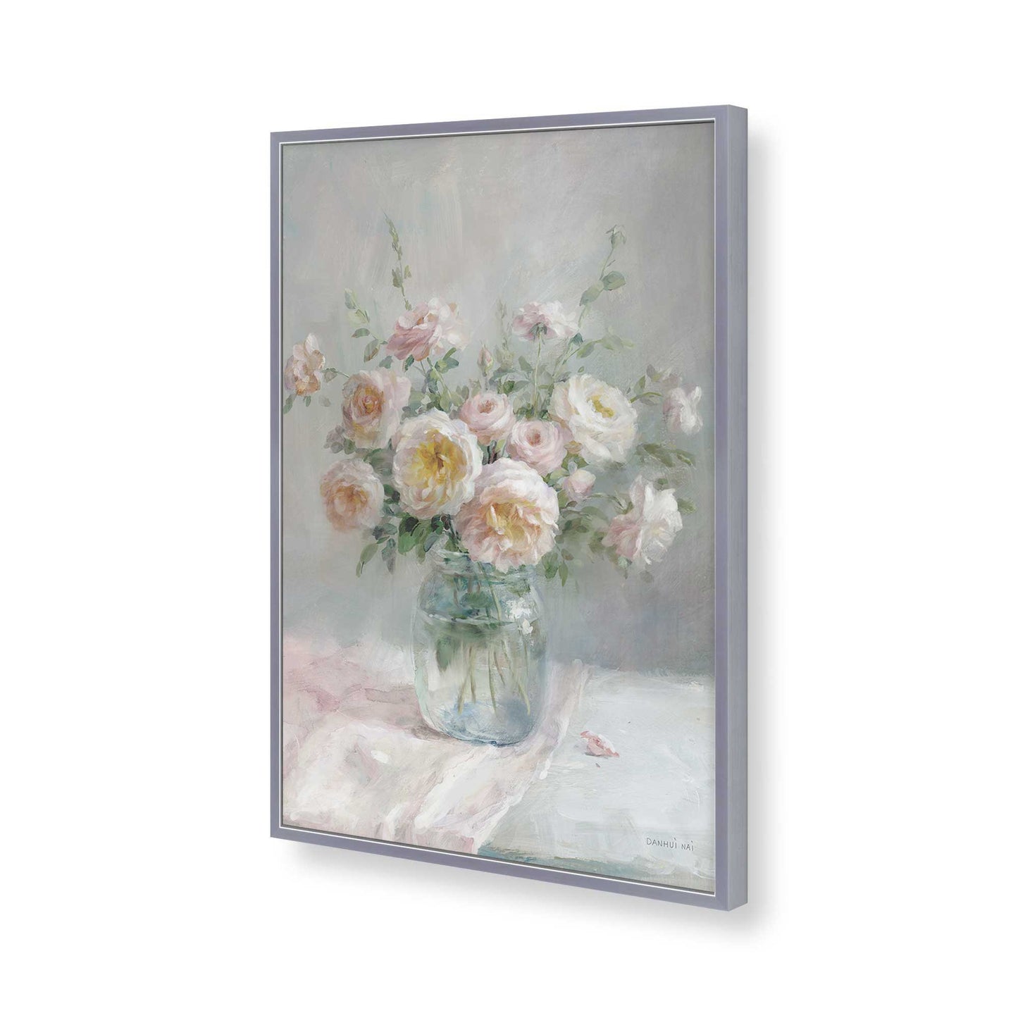 [Color:Polished Chrome], Picture of art in a Polished Chrome frame of the corner