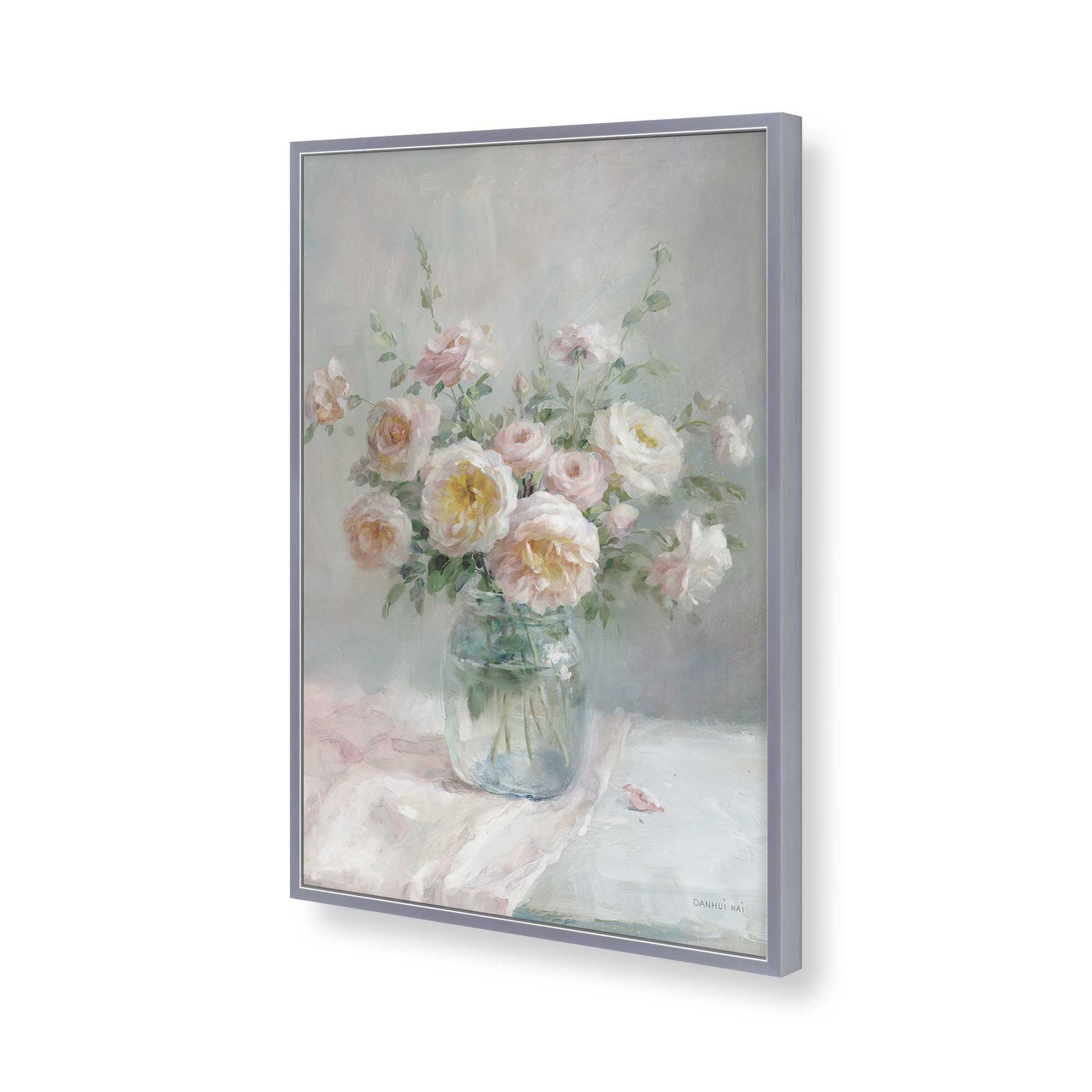 [Color:Polished Chrome], Picture of art in a Polished Chrome frame of the corner