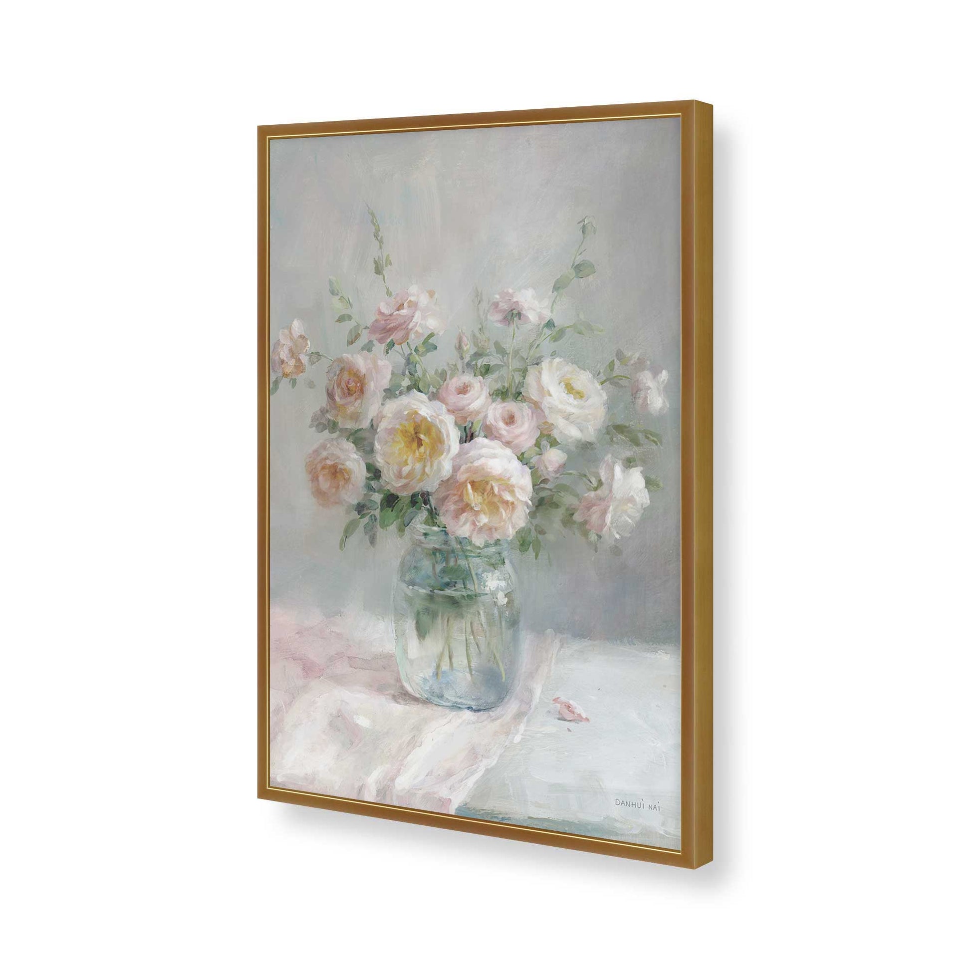 [Color:Polished Gold], Picture of art in a Polished Gold frame of the corner