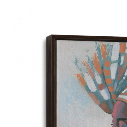 [Color:Espresso], Picture of art in a Espresso frame at an angle