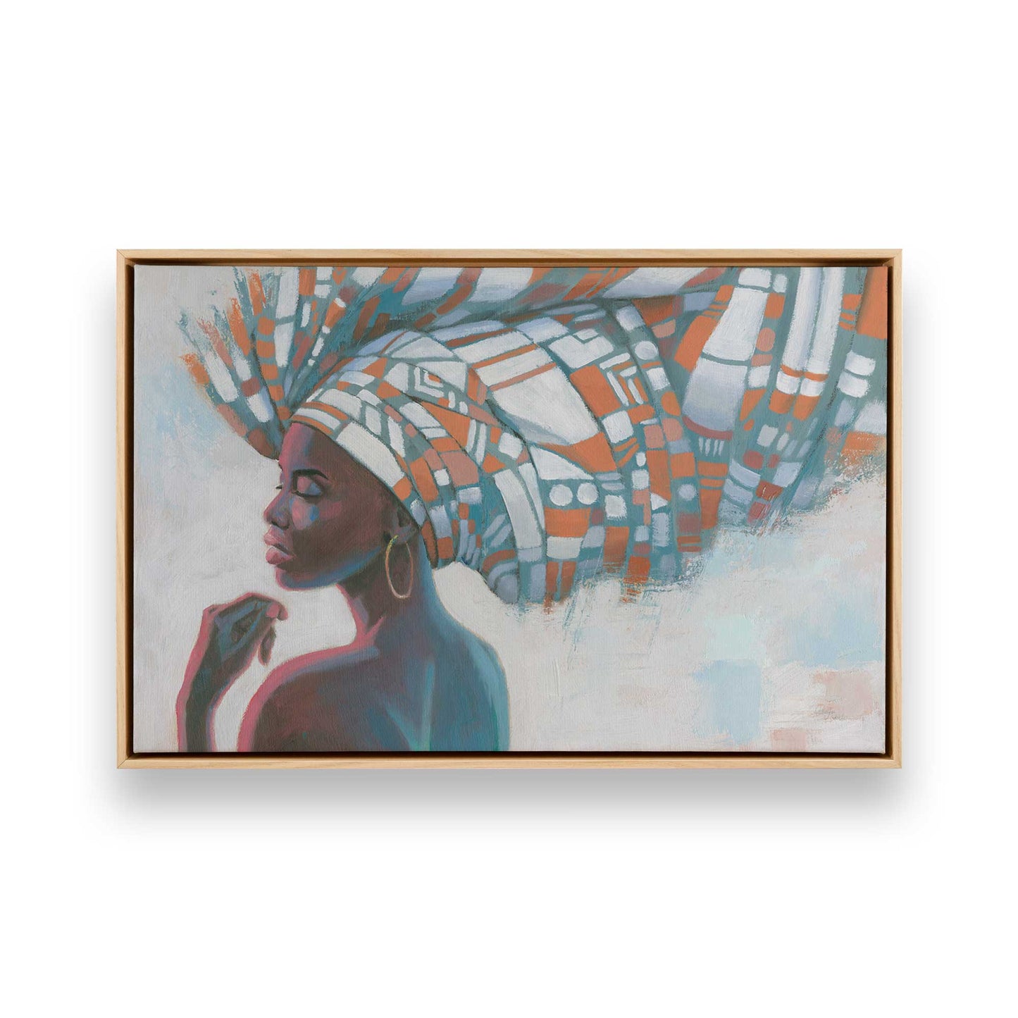 [Color:American Maple], Picture of art in a American Maple frame