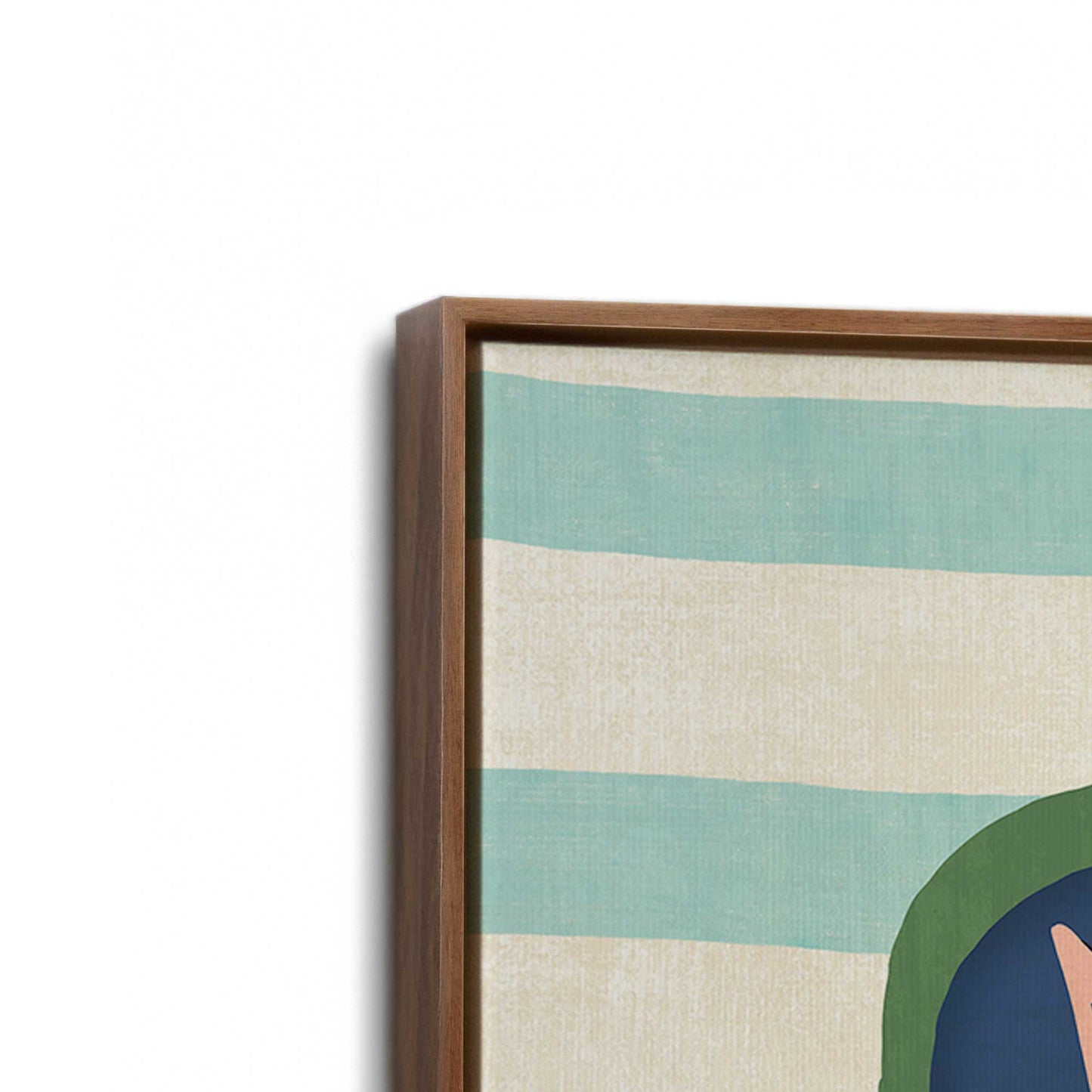 [Color:Walnut], Picture of art in a Walnut frame at an angle